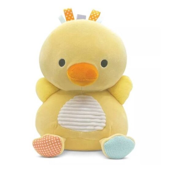 Weighted Plush Baby Learning Toy Supersoft Chick with Sensory Textures & Tags 1p - Picture 1 of 4
